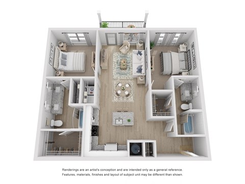 B2 2 Bedroom 2 Bathroom